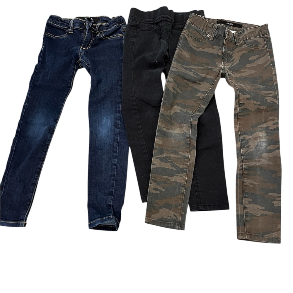 Stylish Jeggings Trio - Blue, Black, Camo